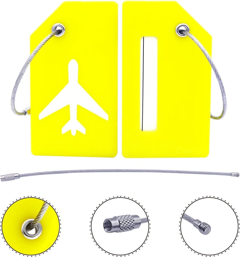 Ovener Silicone Luggage Tag with Name ID Card Perfect to Quickly Spot Luggage Suitcase - Image 2